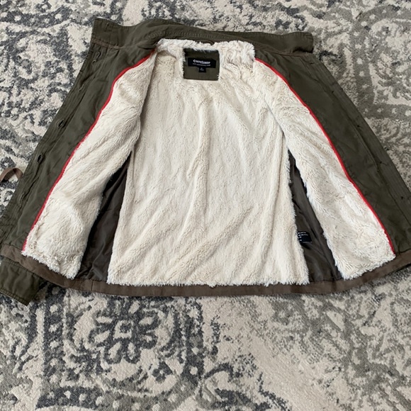 Green faux fur lined jacket - Picture 8 of 8